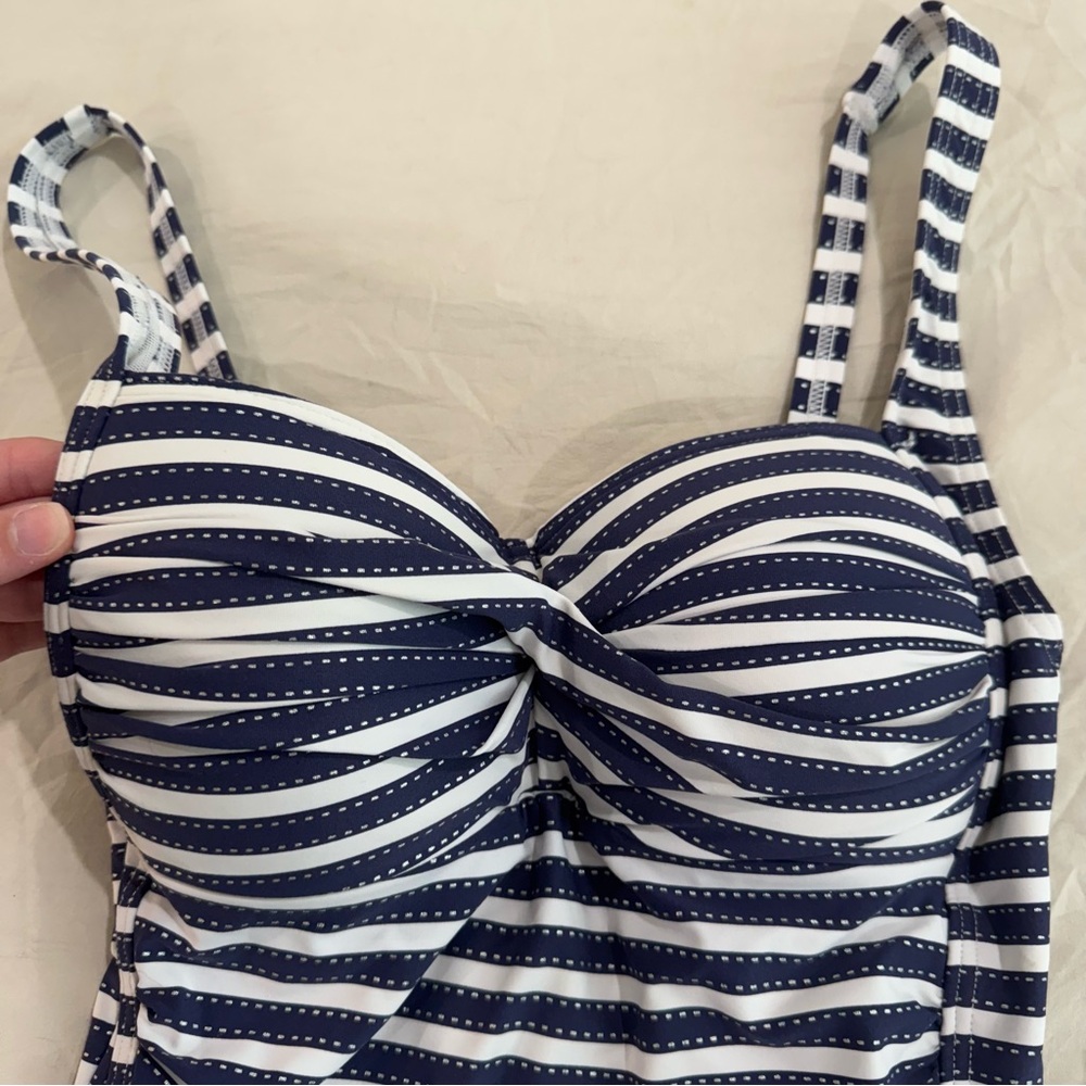 Nip Tuck  Joanne Twist‎ Striped One Piece Swimsuit - Picture 4 of 14